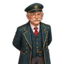 Painted portrait of Otto